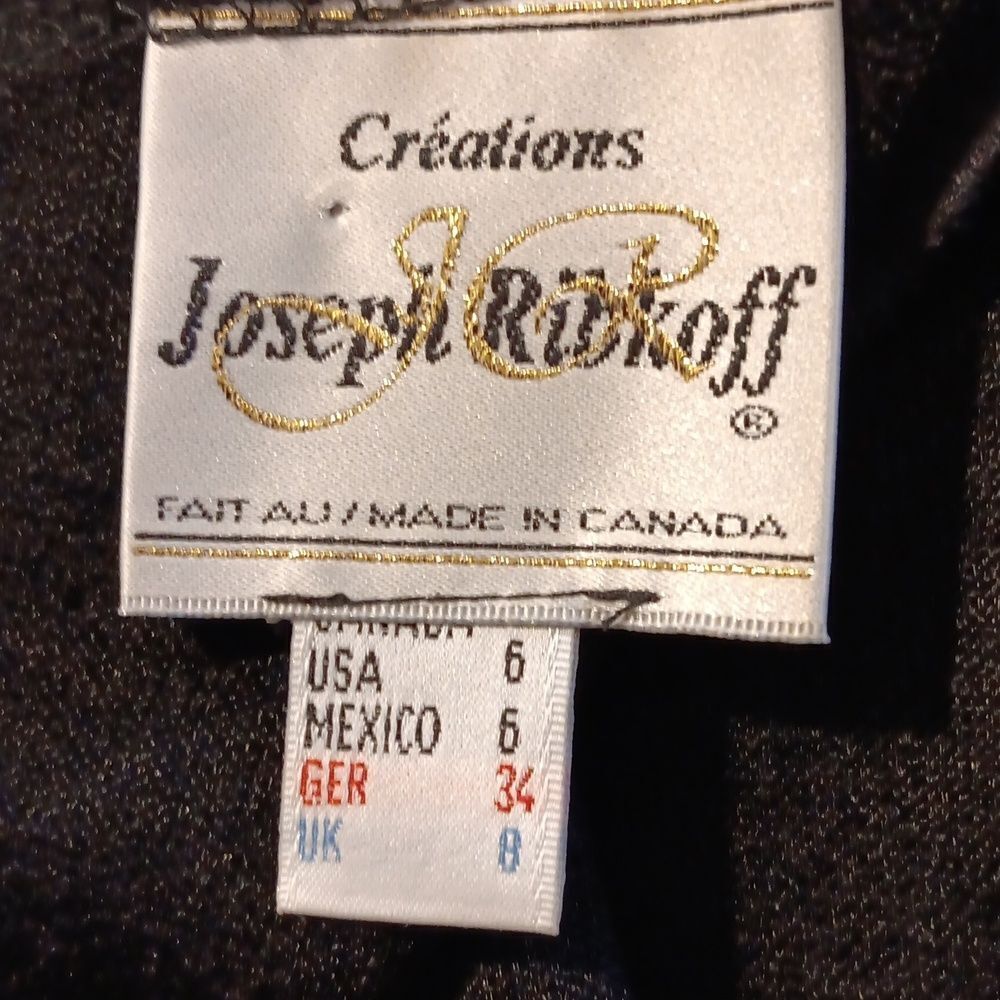 Joseph Ribkoff Knit Dress With Ribbon Flower Embellishments - Picture 8 of 13